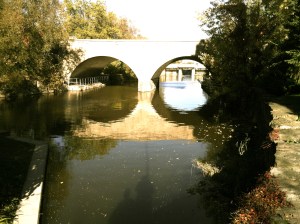 RIver in Stratford at Shakespeare Garden