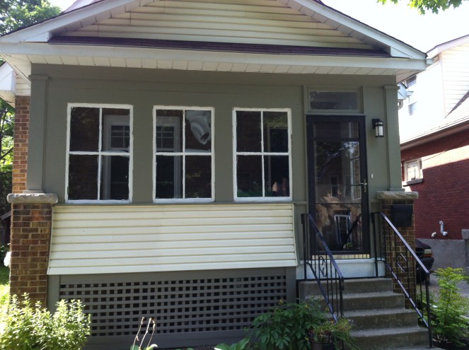 After - with only the windows left to paint. August 2014